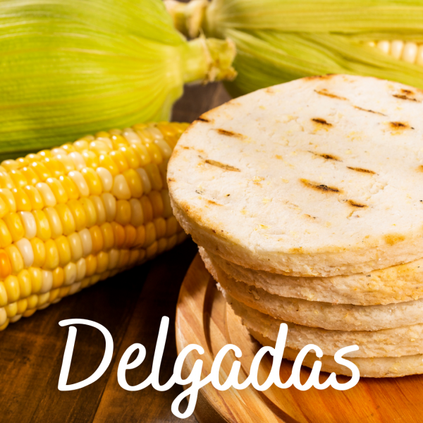 arepas delgadas con sal marina