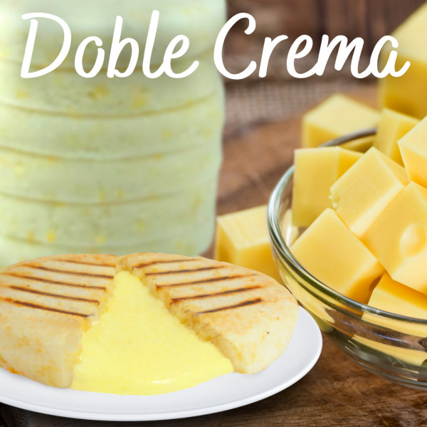 arepas con queso doble crema