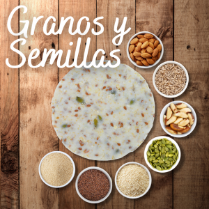 arepas con 7 granos y semillas,