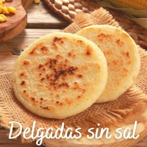 Arepas delgadas sin sal