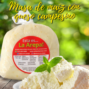 Masa de maíz con queso campesino